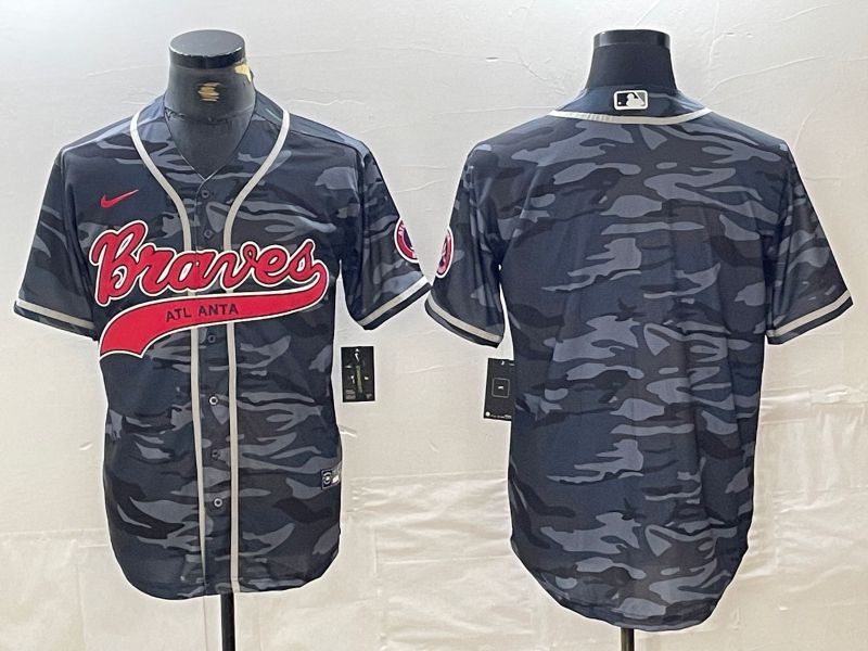 Men Atlanta Braves Blank Camo Jointly 2024 Nike MLB Jersey style 1